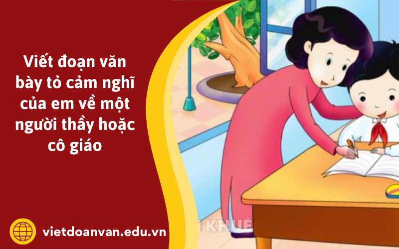 Đoạn văn bày tỏ cảm nghĩ của em về một người thầy hoặc cô giáo