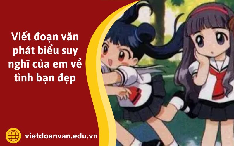 Đoạn văn phát biểu suy nghĩ của em về tình bạn đẹp