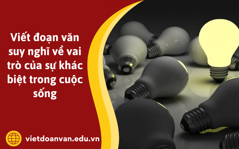 Đoạn văn suy nghĩ về vai trò của sự khác biệt trong cuộc sống