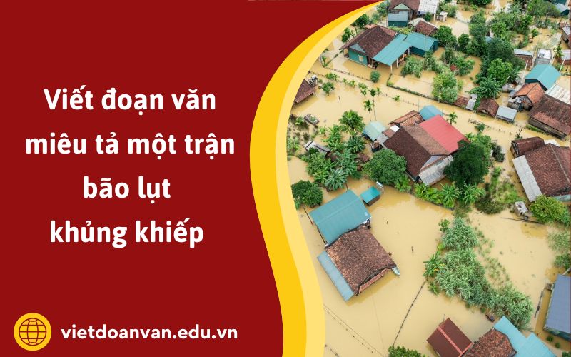 Đoạn văn miêu tả một trận bão lụt khủng khiếp