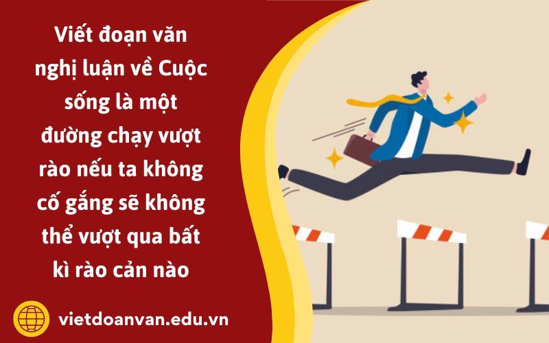 Đoạn văn nghị luận về Cuộc sống là một đường chạy vượt rào nếu ta không cố gắng sẽ không thể vượt qua bất kì rào cản nào