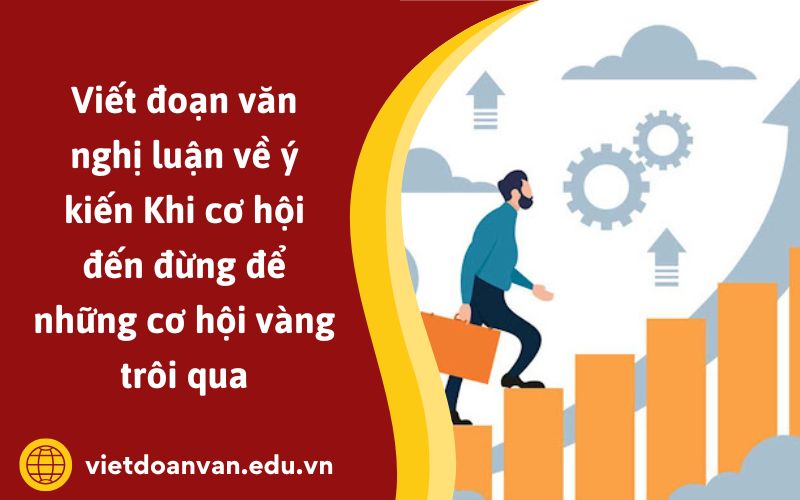 Đoạn văn nghị luận về ý kiến Khi cơ hội đến đừng để những cơ hội vàng trôi qua