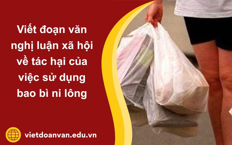 Đoạn văn nghị luận xã hội về tác hại của việc sử dụng bao bì ni lông