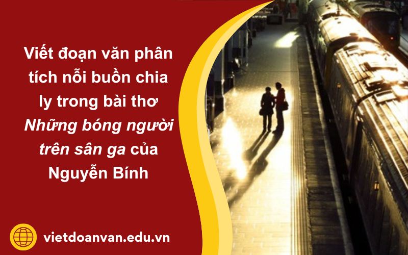 Đoạn văn phân tích nỗi buồn chia ly trong đoạn trích của bài thơ Những bóng người trên sân ga của Nguyễn Bính