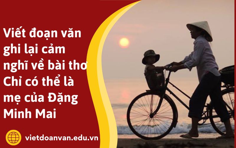Viết đoạn văn ghi lại cảm nghĩ về bài thơ Chỉ có thể là mẹ của Đặng Minh Mai