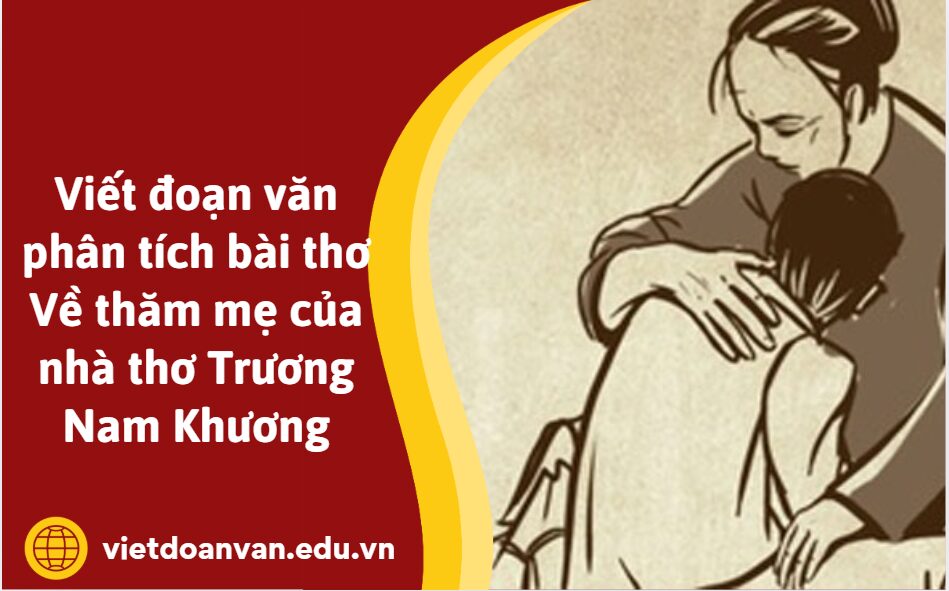 Viết đoạn văn phân tích bài thơ Về thăm mẹ của nhà thơ Trương Nam Khương