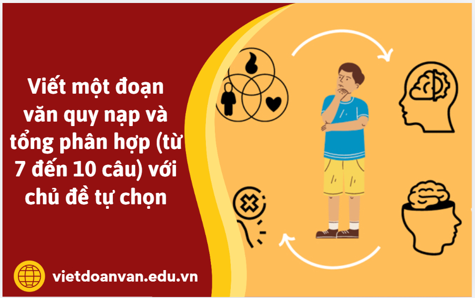 Viết một đoạn văn quy nạp và tổng phân hợp (từ 7 đến 10 câu) với chủ đề tự chọn