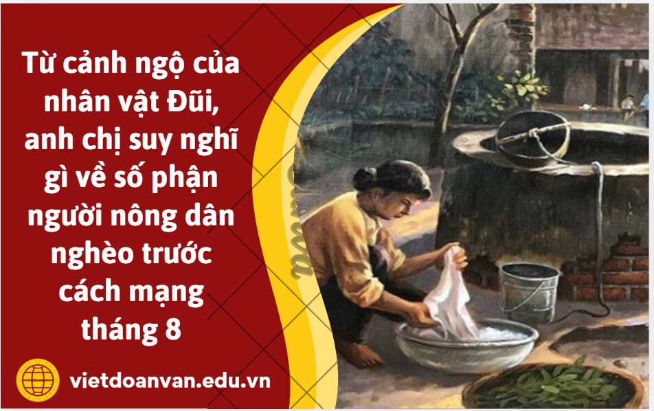 Từ cảnh ngộ của nhân vật Đũi, anh chị suy nghĩ gì về số phận người nông dân nghèo trước cách mạng tháng 8 (10 dòng)