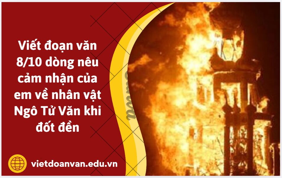 Viết đoạn văn 8/10 dòng nêu cảm nhận của em về nhân vật Ngô Tử Văn khi đốt đền